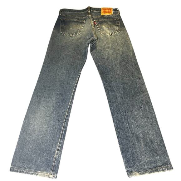 Levi's 501 Classic Button Fly Straight Leg Jeans Mens Size 34x36 Vintage 00s Y2K - Picture 2 of 8